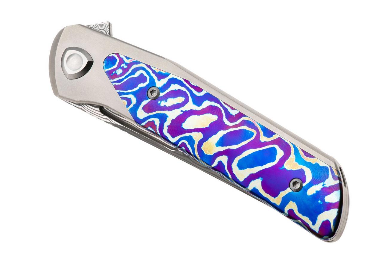 Liong Mah Warrior 3, Damasteel, Titanium MokuTi Inlay, zakmes