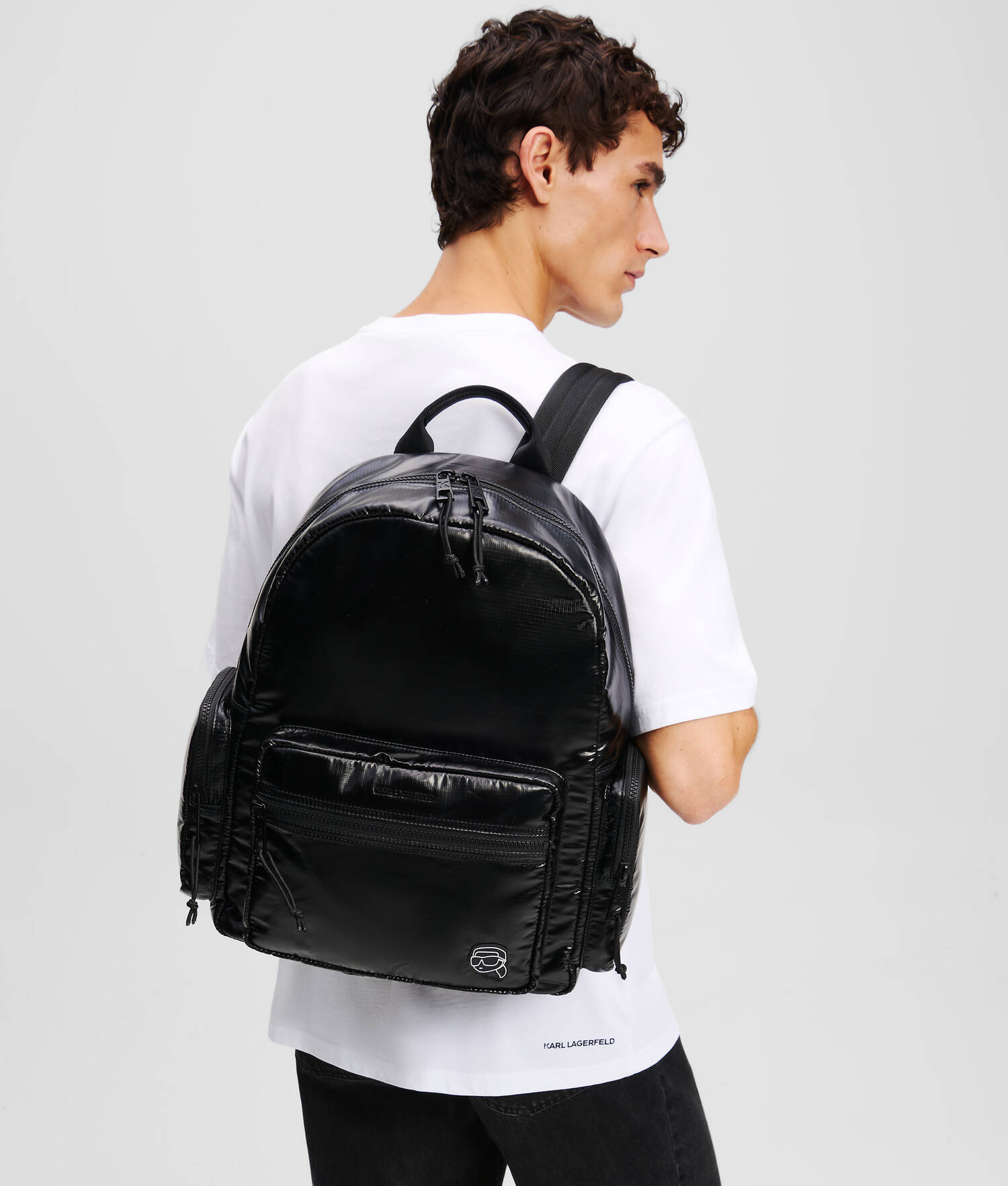 SAC À DOS VOLUMINEUX EN NYLON IKON - Noir