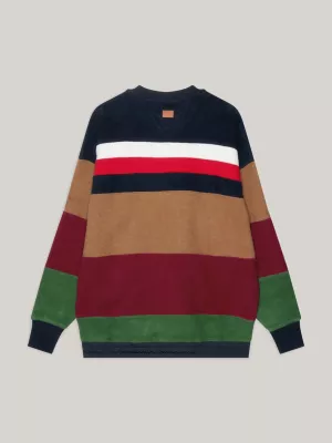 Moletom oversized listrado Tommy x Pendleton New York