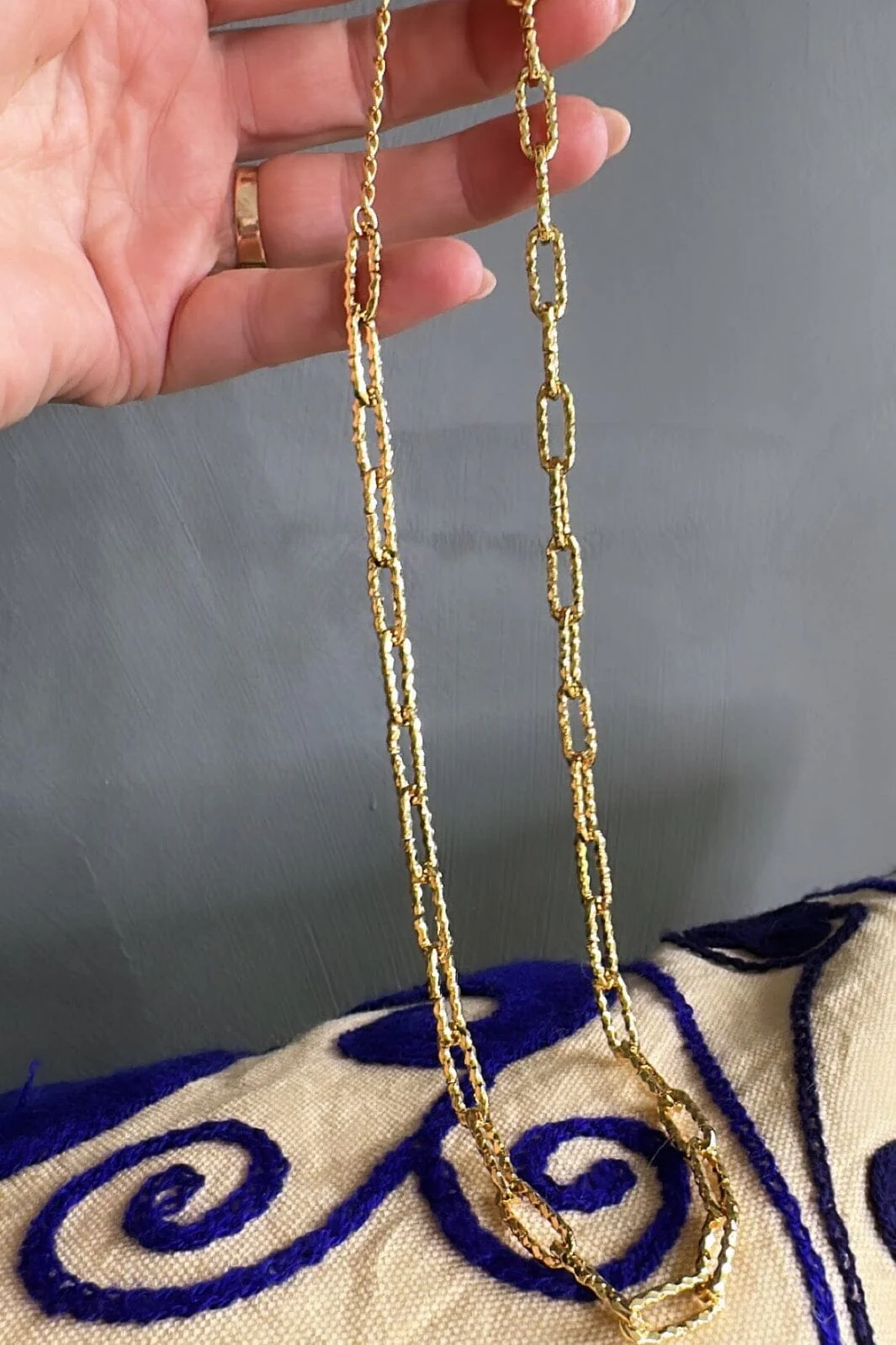 Mellow Moon Link Rustic Necklace