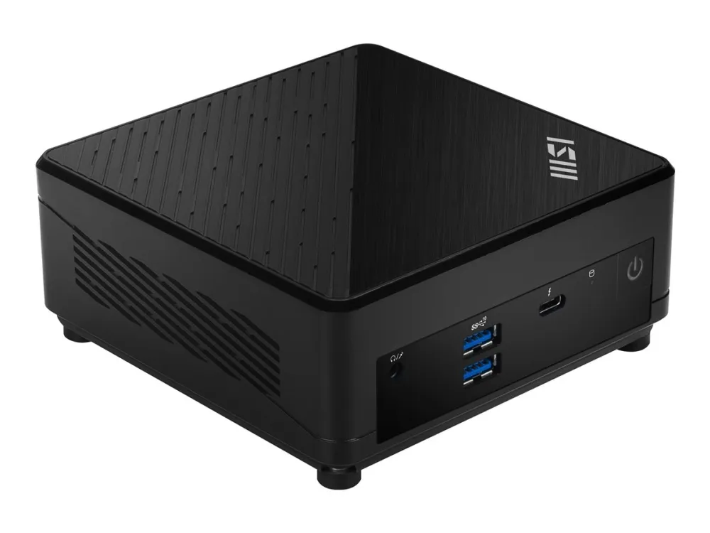 MSI Cubi 5 12M 020BDE - Barebone - mini PC - 1 x Core i7 1255U / op til 4.7 GHz - RAM 0 GB - Intel Iris Xe Graphics - Gigabit Ethernet, 2.5 Gigabit Ethernet, IEEE 802.11ax (Wi-Fi 6E), Bluetooth 5.3 - sort