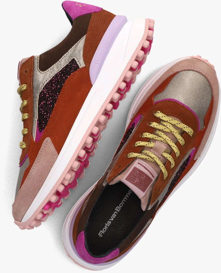 FLORIS VAN BOMMEL roze floris van bommel lage sneakers sfw-10099