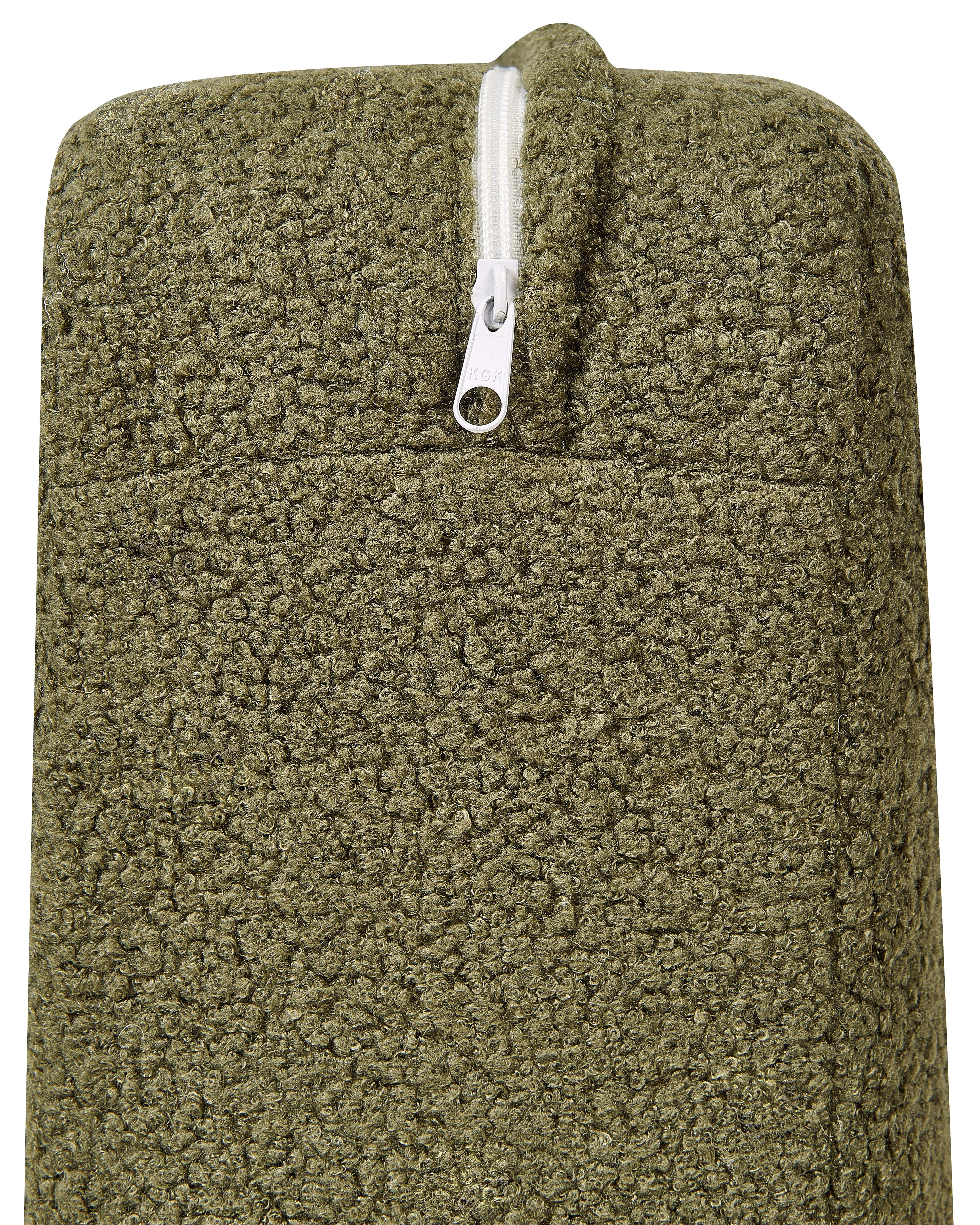 Fauteuil ASKER Bouclé Donkergroen