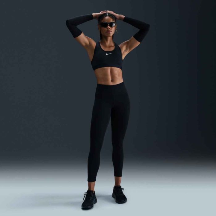 Nike Dame Lange tights Fast NVLT Dri-FIT Mid-Rice 7/8 Tights Sort