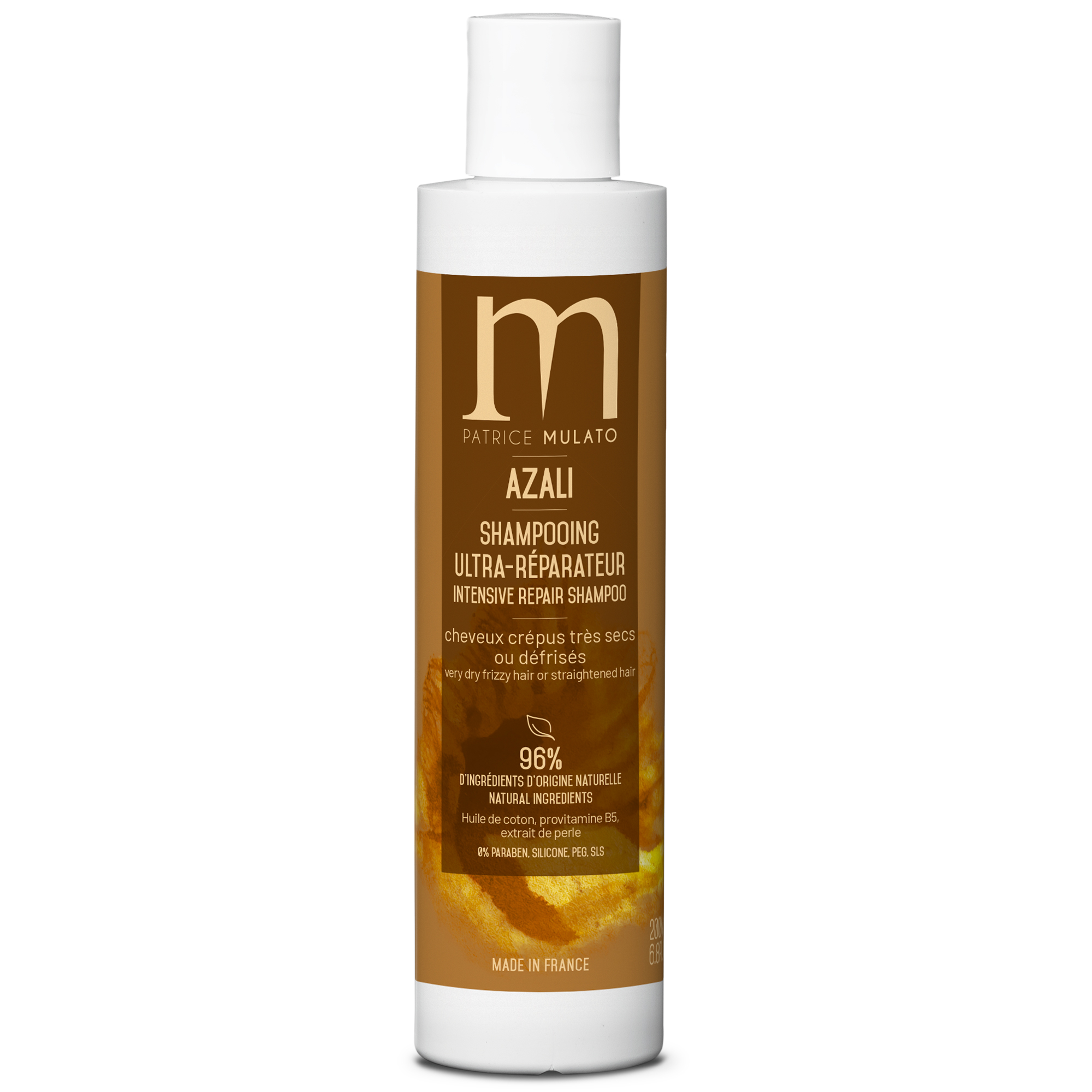 Shampoing Ultra-Réparateur Cheveux Dfriss Azali Mulato 200 ML