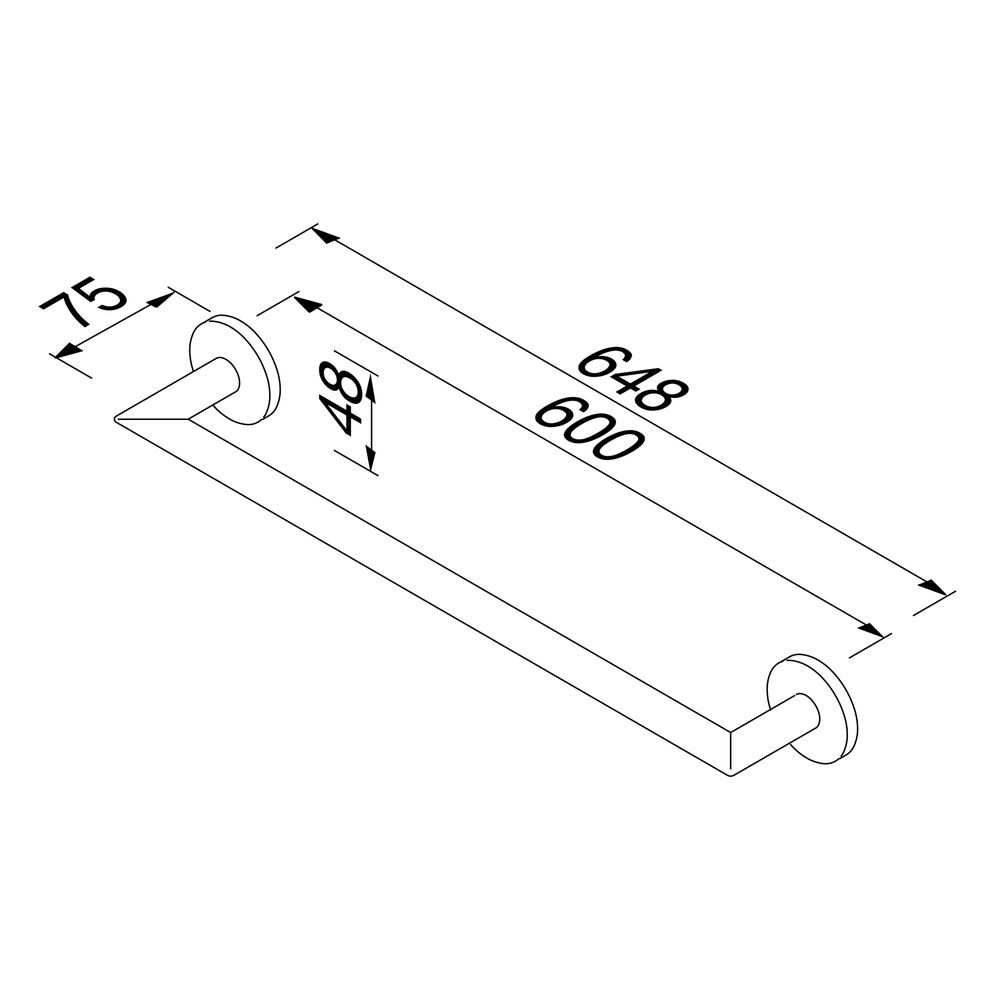 Geesa Nemox handdoekrek 49,8cm koper
