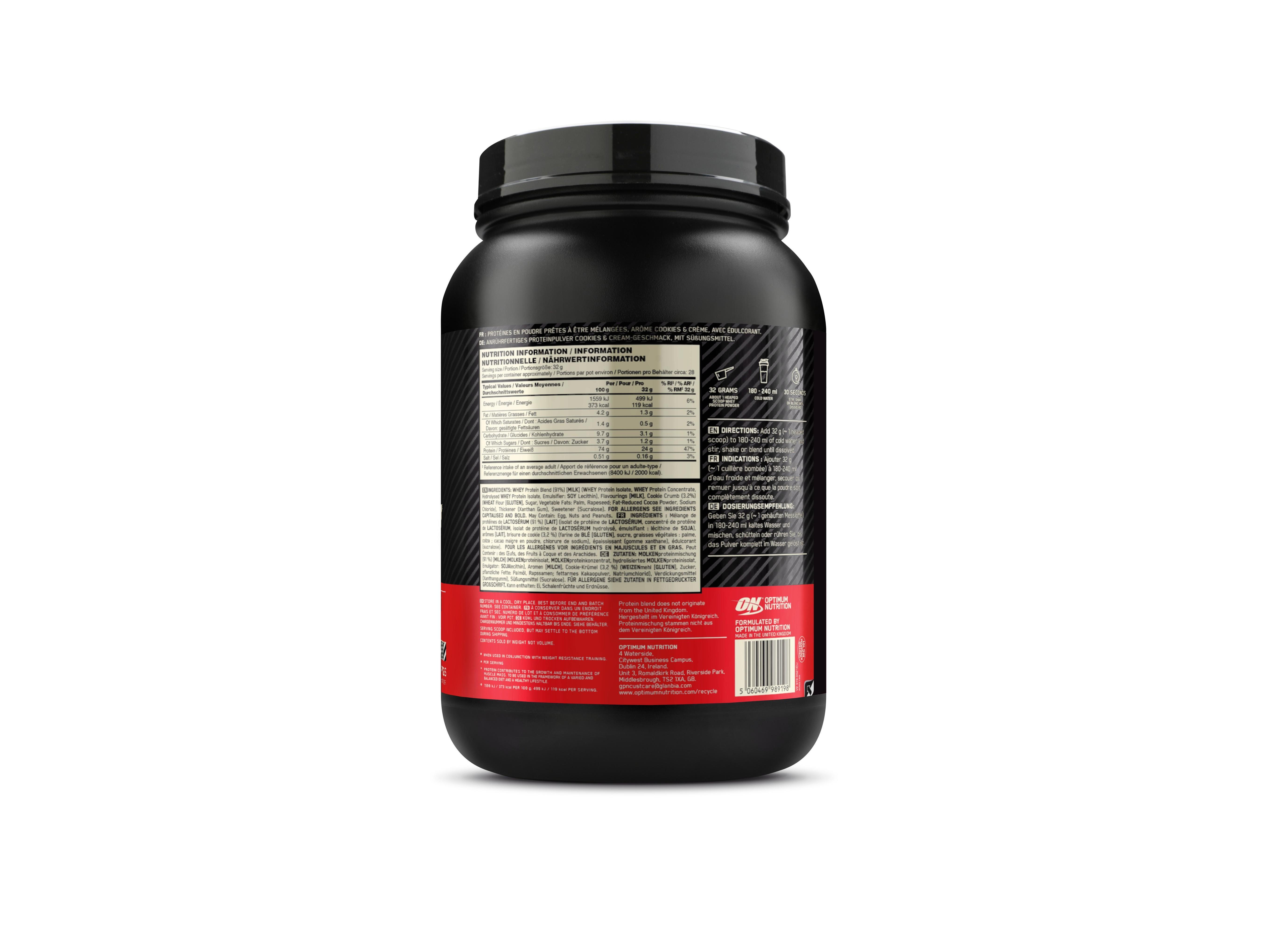 PROTEINA WHEY OPTIM NUT COOKIES & CREAM 896G