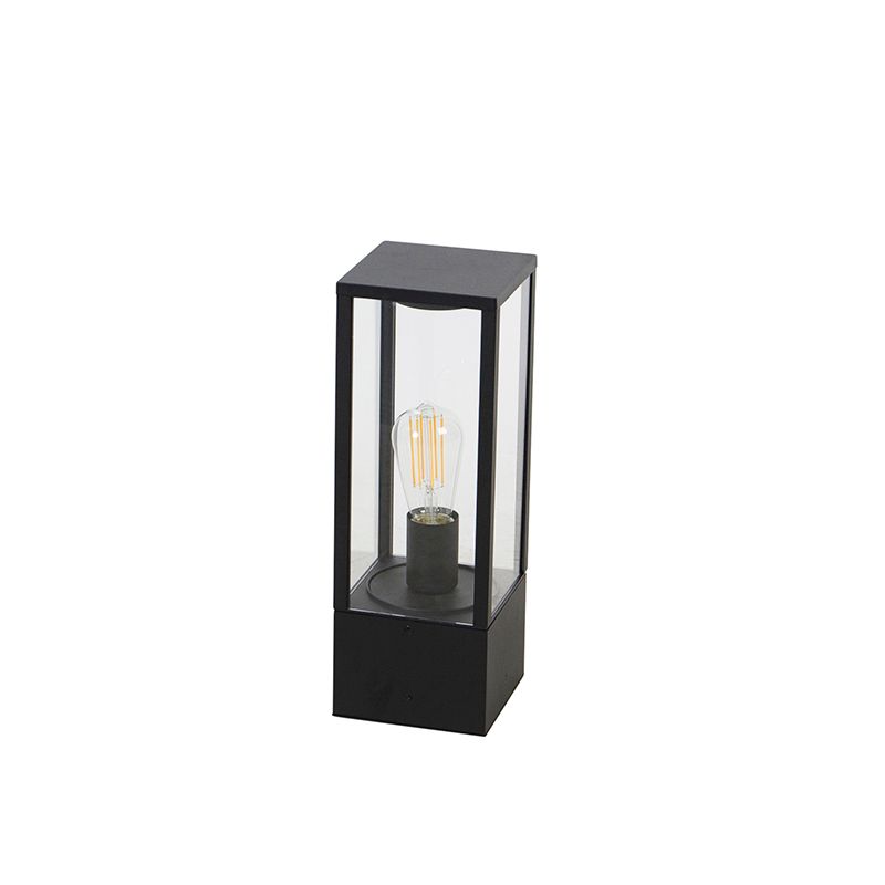 Staande buitenlamp zwart 40 cm met grondpin en kabelmof - Charlois