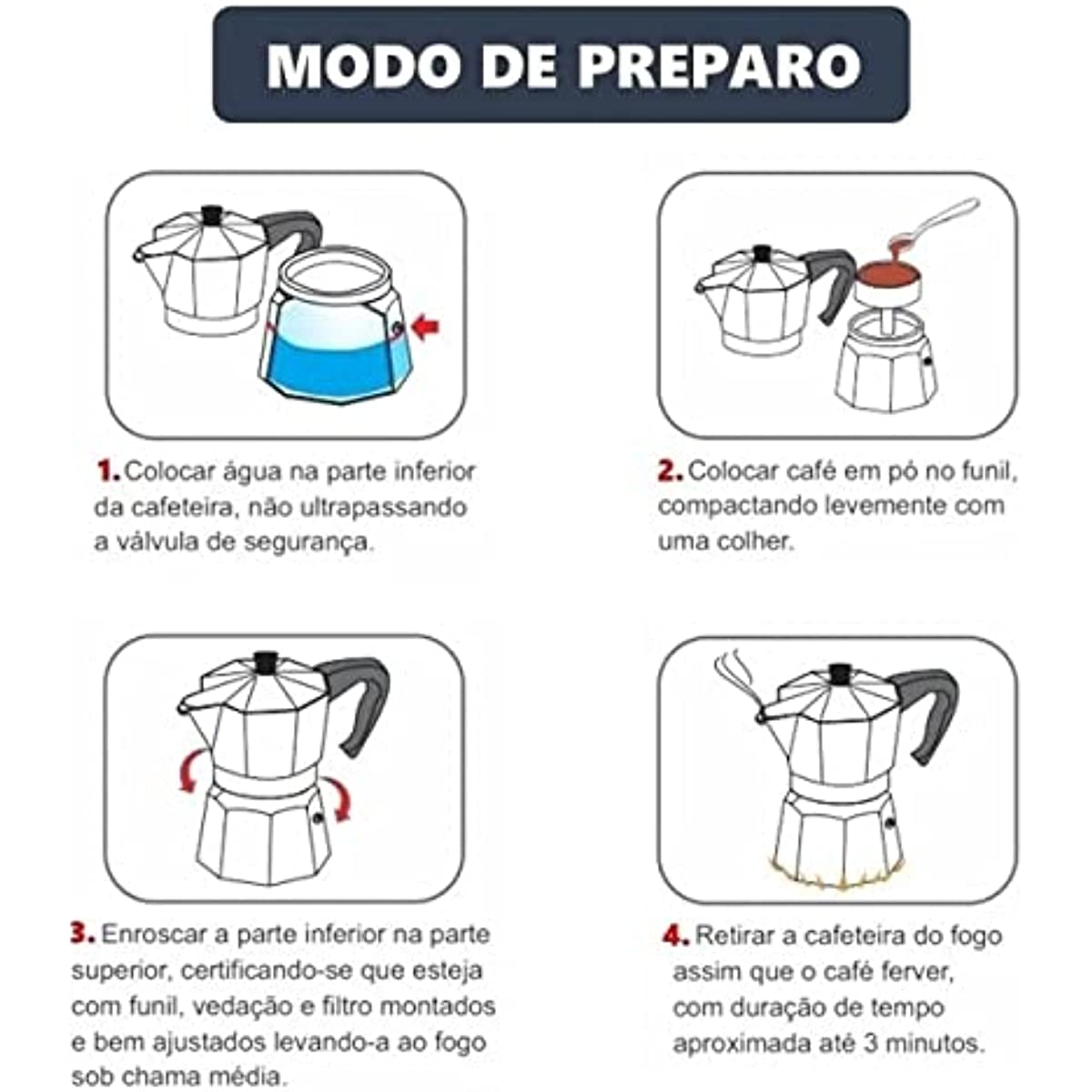 Cafeteira Aluminio 3 Xicaras, Verona, Brinox, 2182/101, A&ccedil;o Inox, 150 ml
