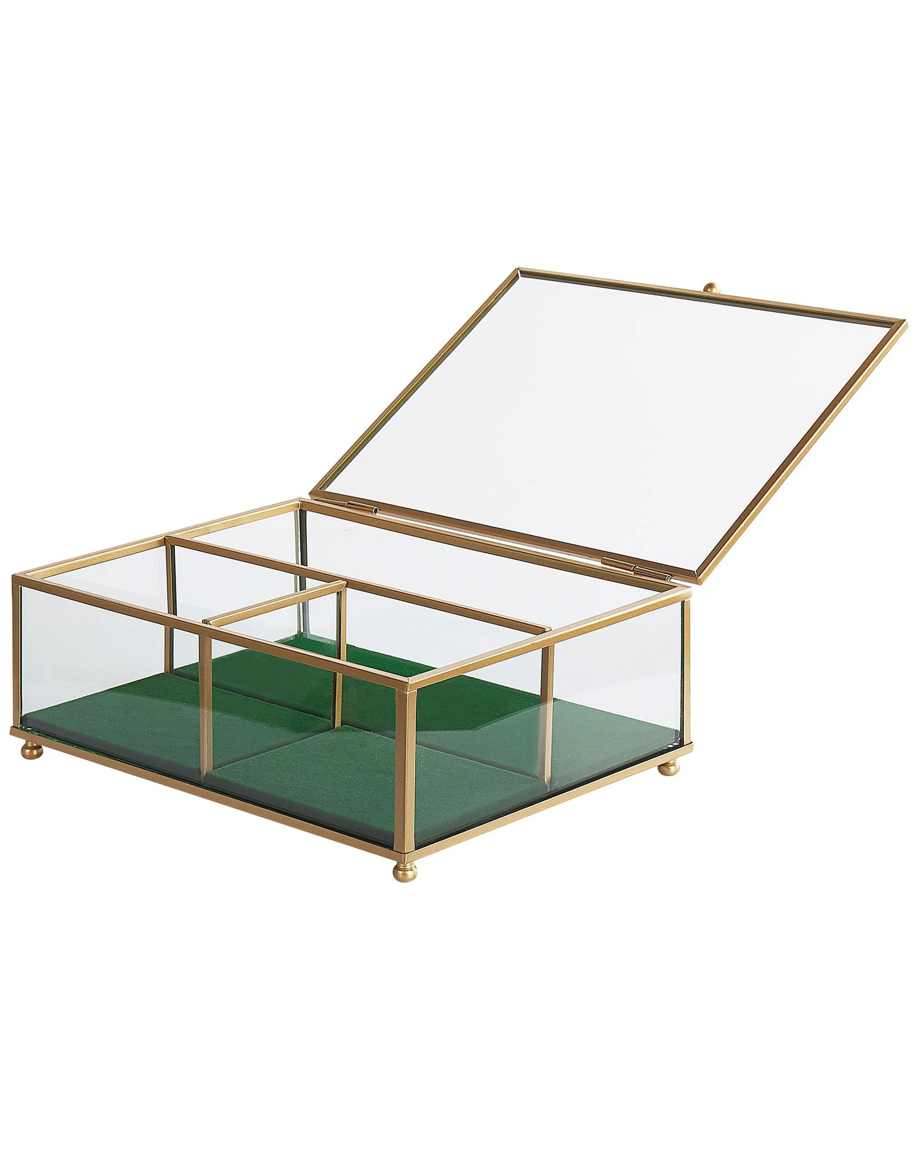 Opbergdoosje SAINTES Glas Goud