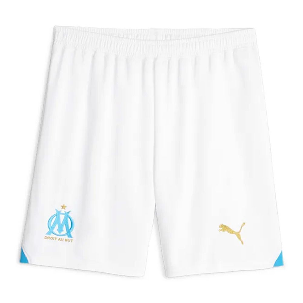 Puma OM SHORT - Short Homme white/clyde royal
