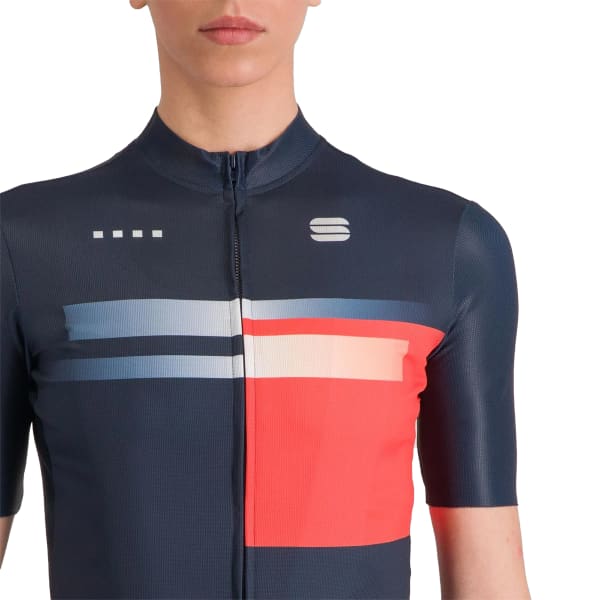 Maillot vélo SPORTFUL GRUPPETTO W JERSEY GALAXY BLUE POMPELMO