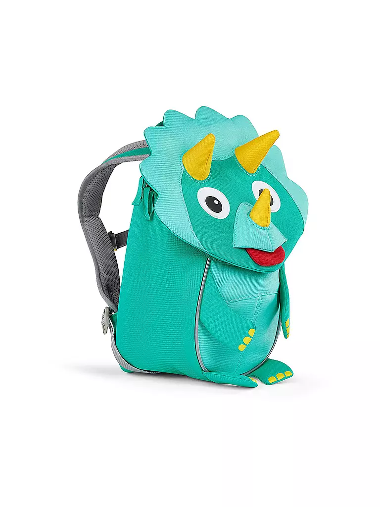AFFENZAHN Kinder Rucksack Kleine Freunde - Dinosaurier türkis