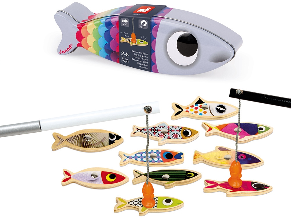 Janod Spiel »Magnet-Angelspiel Sardine« in einer Blechdose