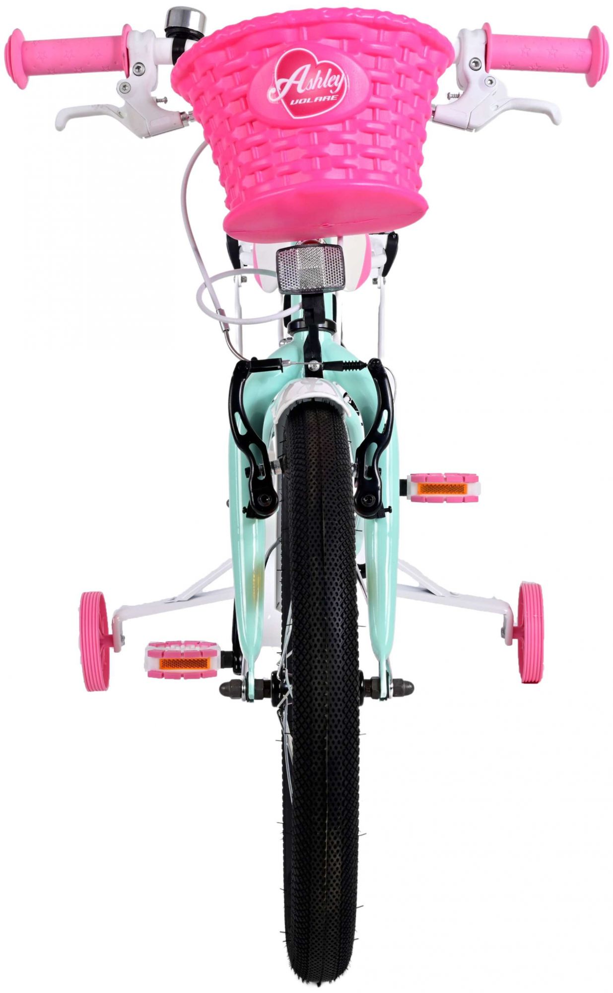 TPFSports Ashley Kinderfahrrad - Mädchen - 18 Zoll - Rücktritt + Handbremse - Rosa/Rot
