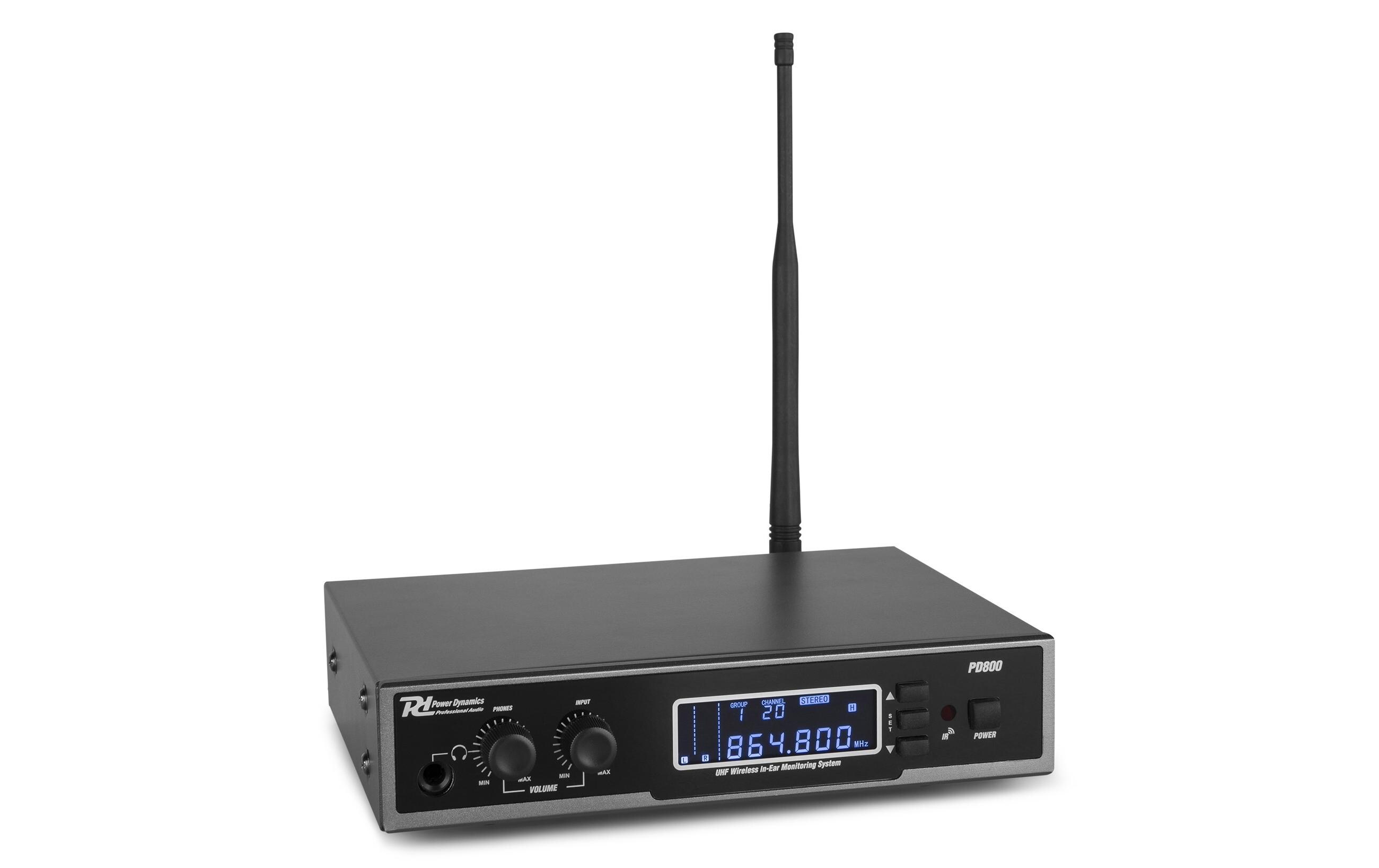 In-Ear Monitoring-System PD800<br>Kabelloses In-Ear-Monitoring-System mit Koffer