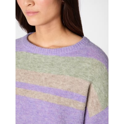 Damen-Strickpullover, Flieder-Grün