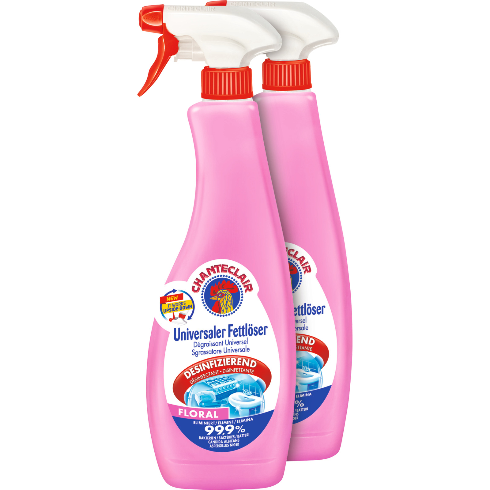 Chanteclair Universaler Fettlöser Desinfizierend Floral 2 x 750 ml