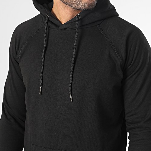 Sweat Capuche Basic DP7021 Noir