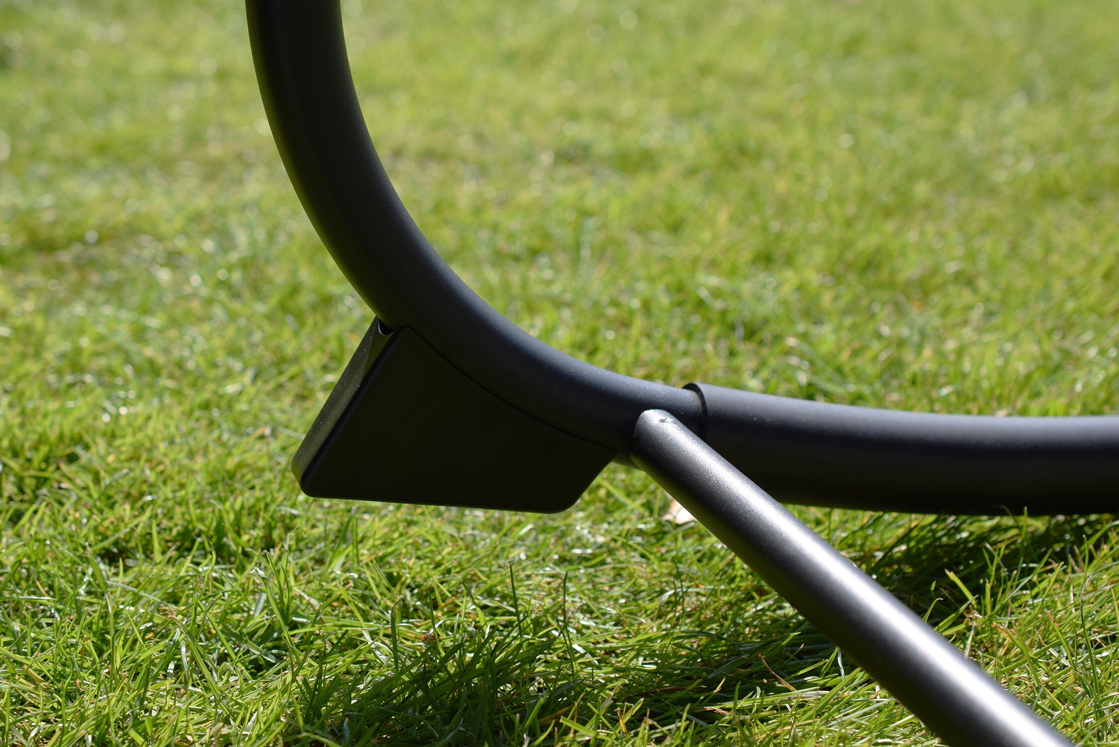 CHILLROI® Schaukelgartenstuhl schwarz Gartenliege Liegestuhl Sonnenliege