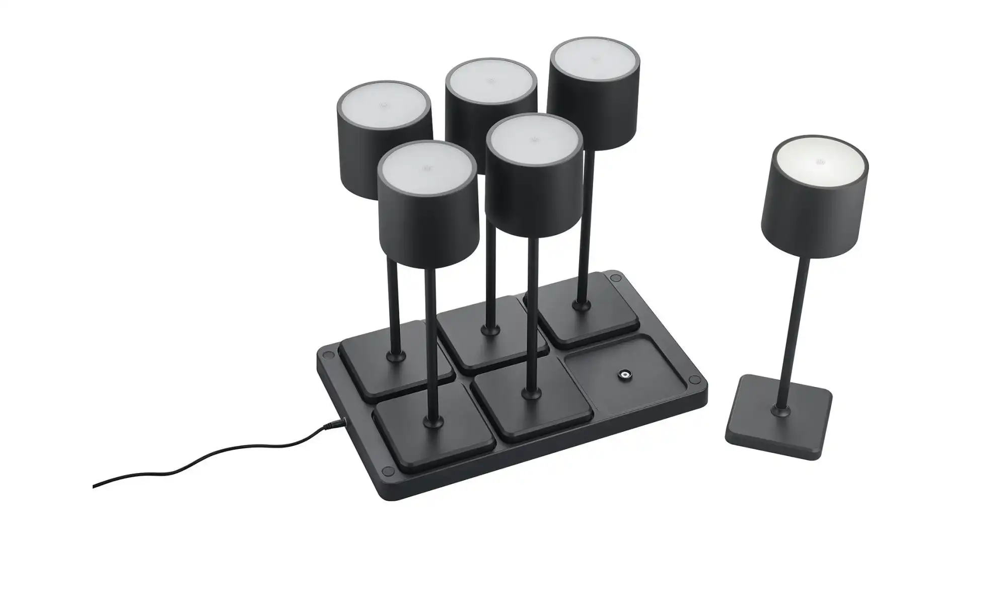 Trio Akku-Tischleuchte 6er-Set