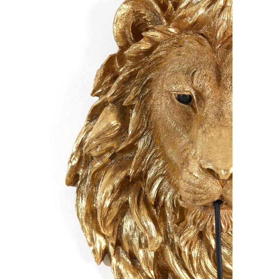 Wandlamp Lion - Brons - 33.5x19x40.5cm