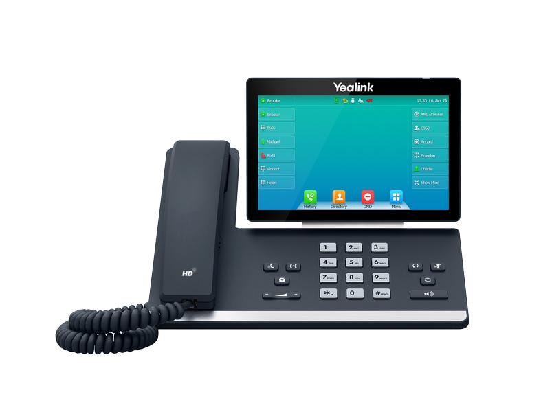 Yealink Tischtelefon SIP-T57W Grau Prime Business Phone für optimale Desktop-Produktivität