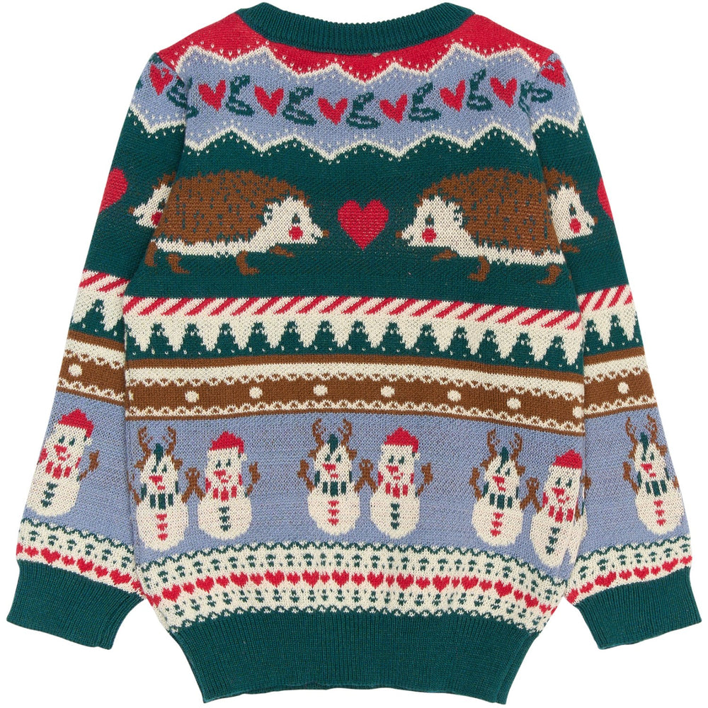 Køb THE NEW Siblings Multi Colour Holiday Jacquard Pullover