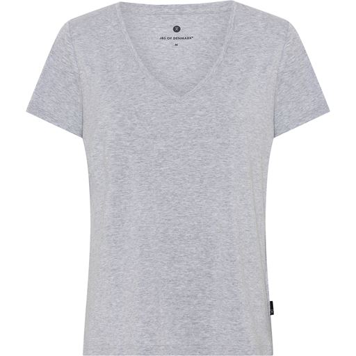 JBS V-hals T-shirt, Light Grey Melange, XXL
