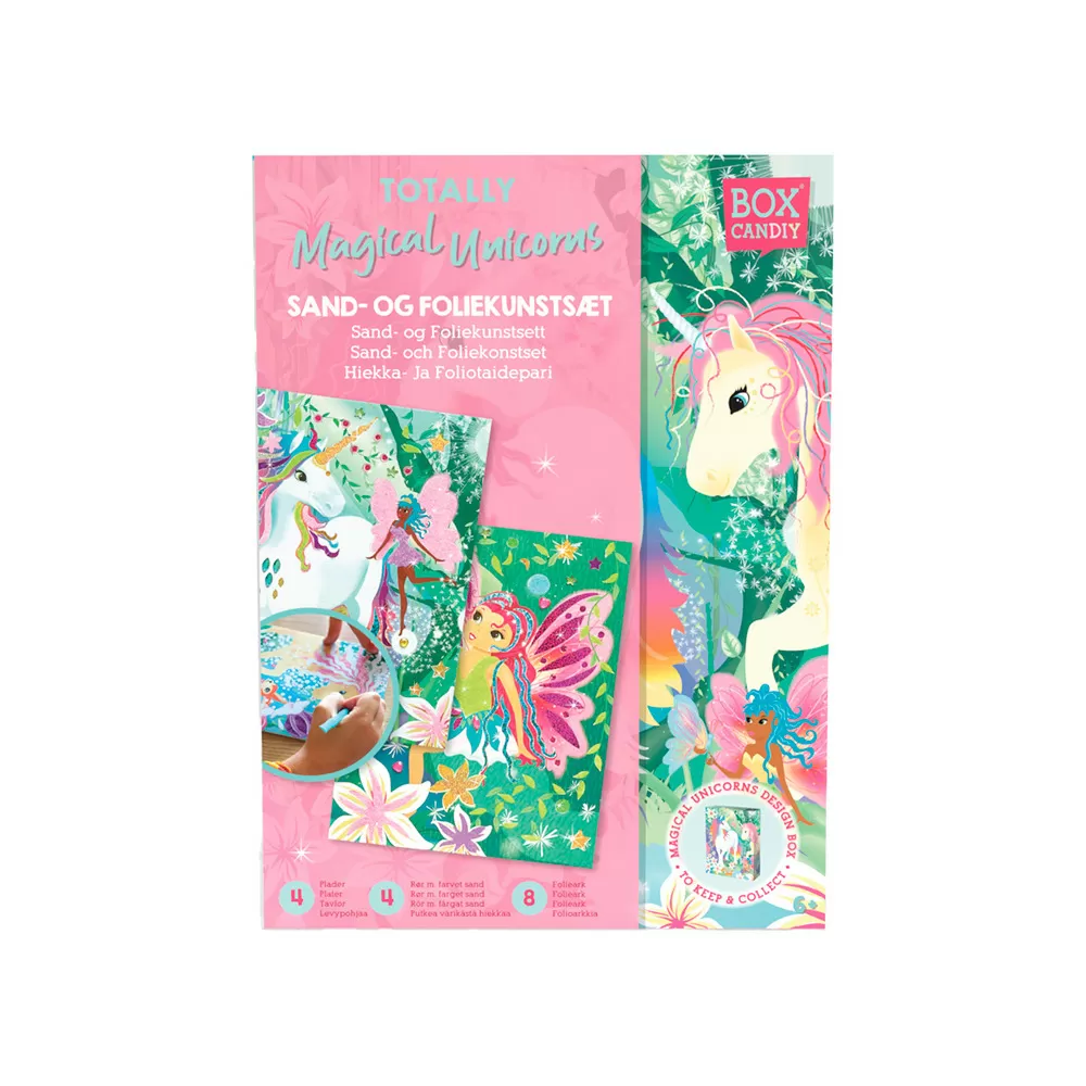 BOX CANDIY Sand and Foil Art - Totally Magical Unicorns - 1 stk