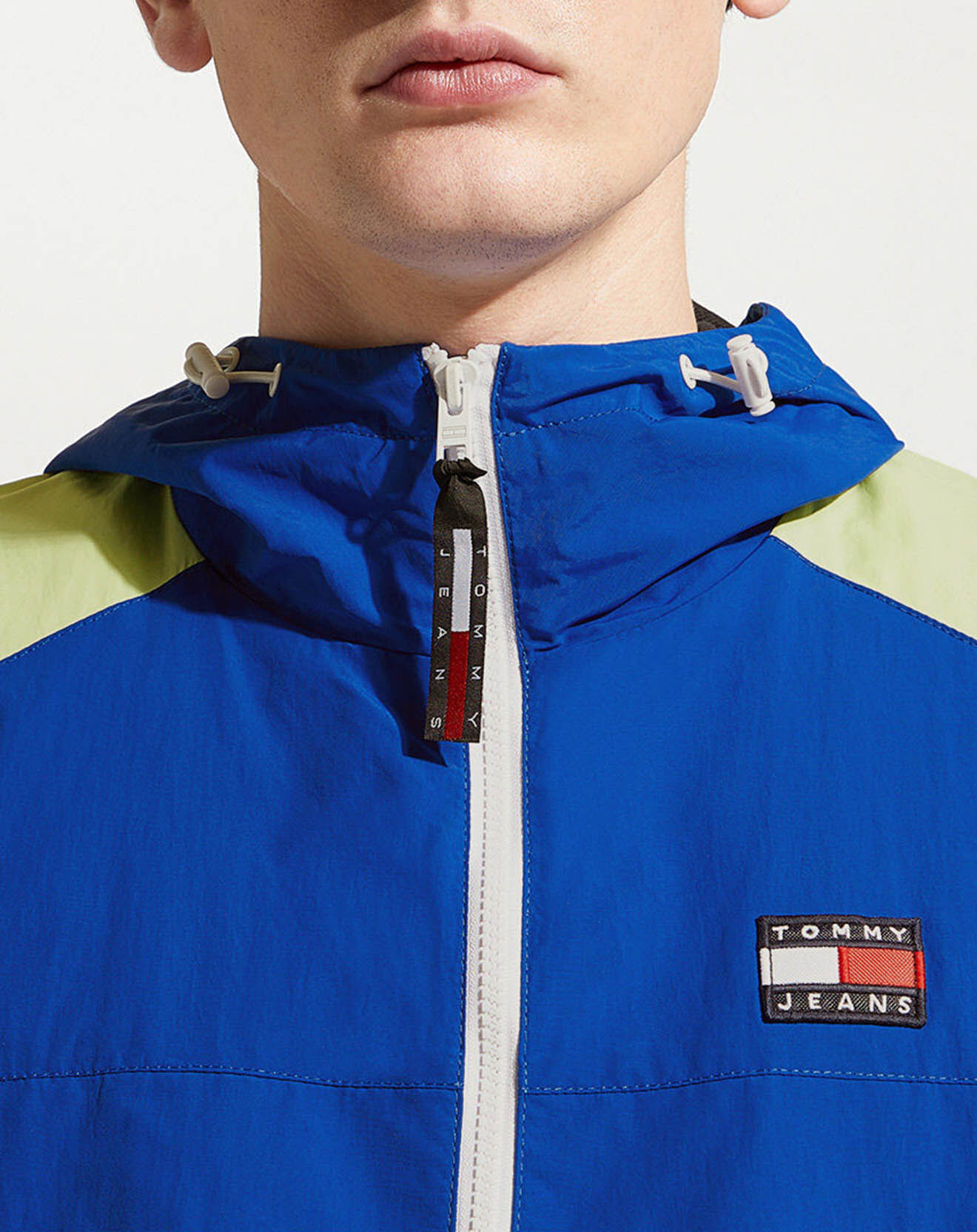 Tommy Jeans Coupe-vent Chicago Windbreaker bleu/jaune