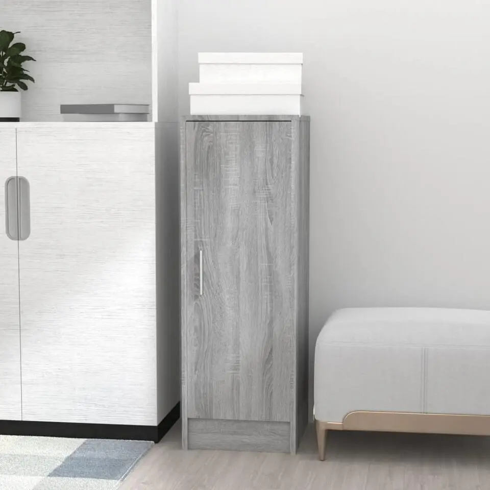 vidaXL - Schoenenrek - Grijs - Bewerkt hout - 31.5 x 35 x 92 cm