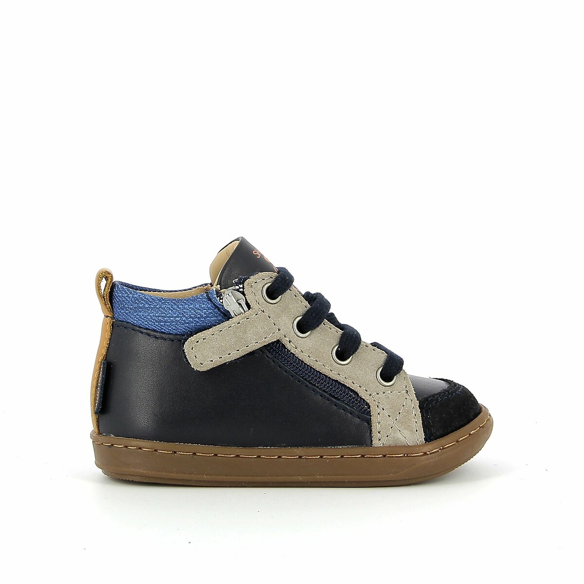 SHOO POM<br>Tênis de couro Bouba Bi Zip