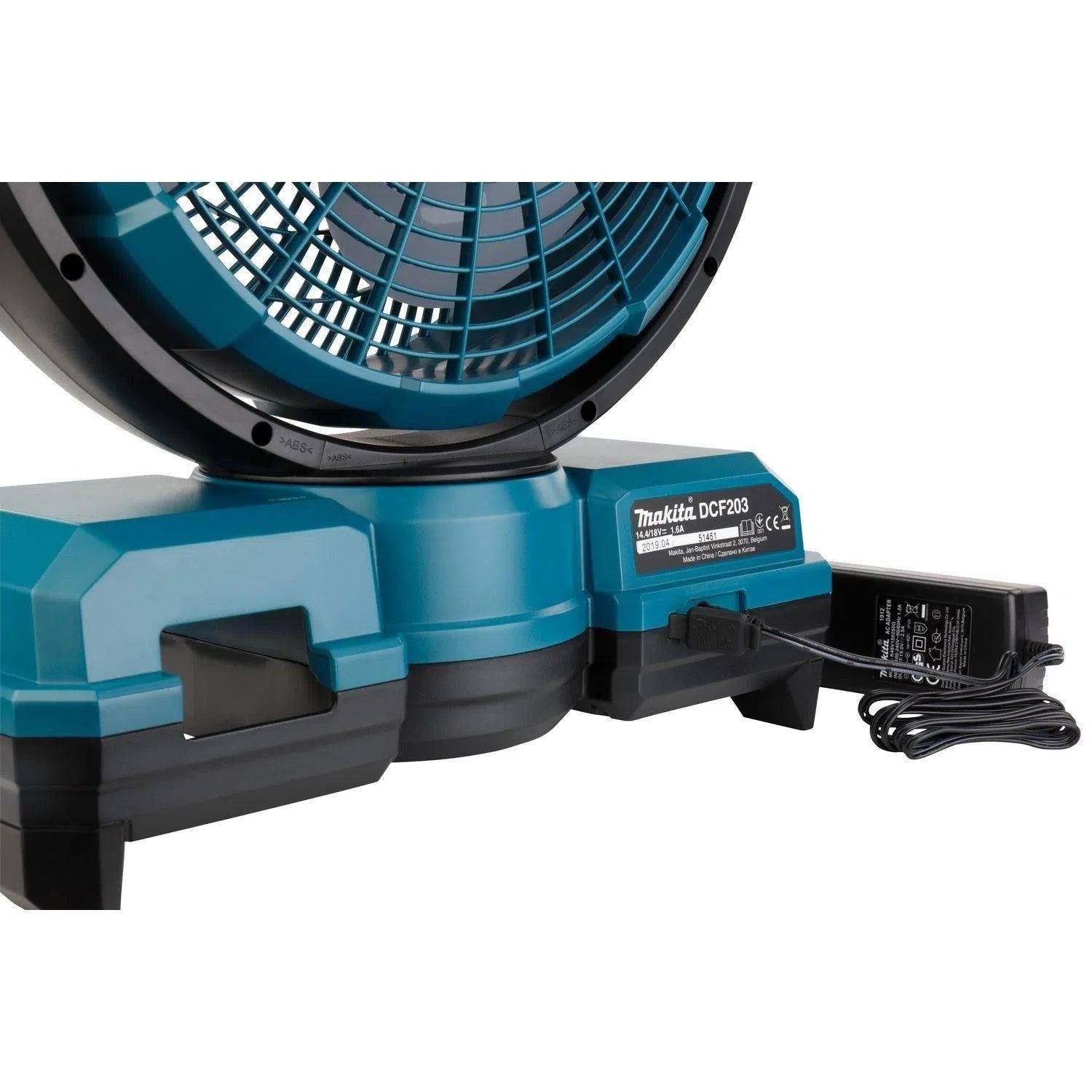 Makita DCF203Z Accu Ventilator met zwenkfunctie 14,4V / 18V Basic Body