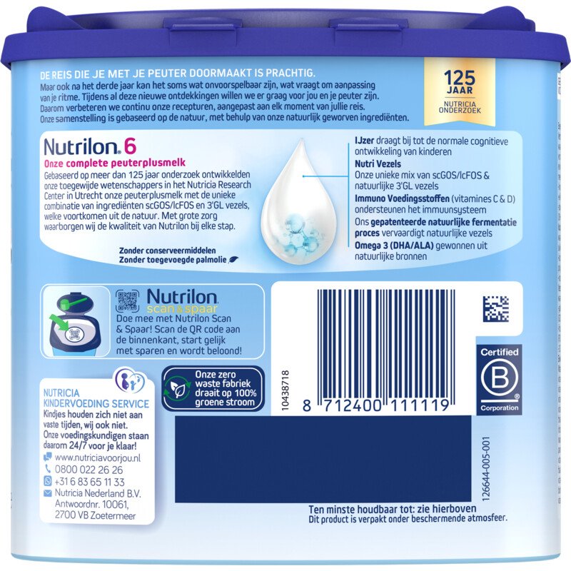 Nutrilon 6 peuterplusmelk 3+ jaar