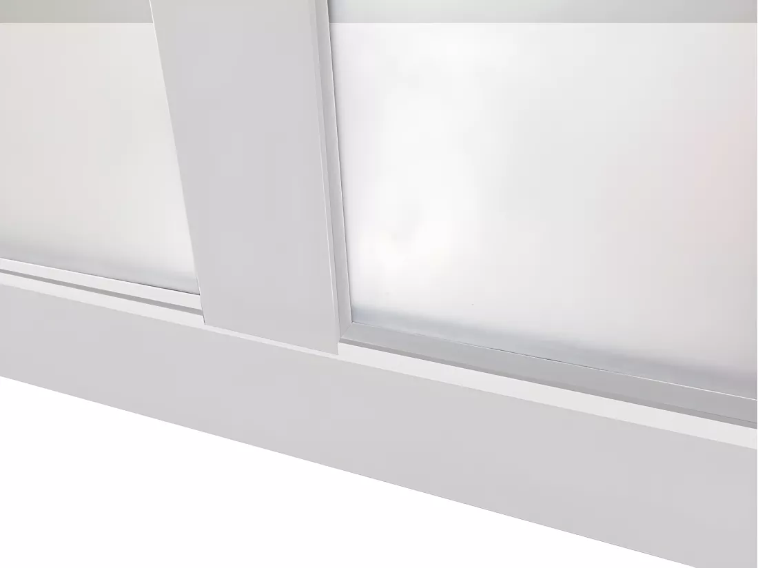 Verrière atelier en aluminium thermolaqué - 60x130 cm - Blanc - BAYVIEW