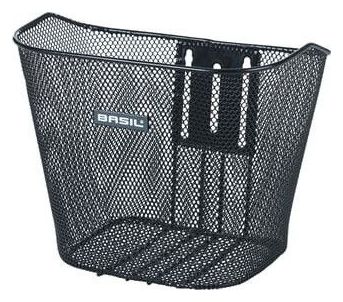 BASIL Panier À Vélo Bremen Fm 25 X 34 X 28 Cm - Noir (Sans Support)
