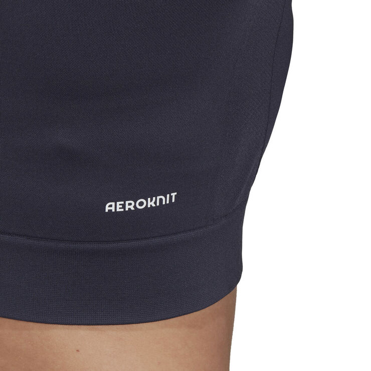 adidas AEROKNIT Seamless Fitted Cropped trænings T-shirt Blå
