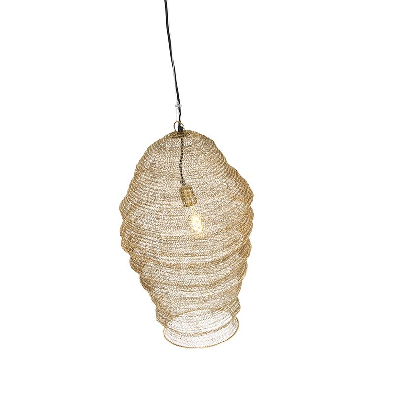 Oosterse hanglamp goud - Nidum