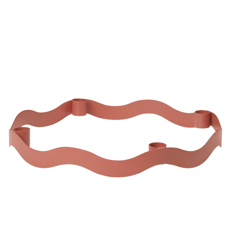 Broste Copenhagen Halo kandelaar pumpkin orange