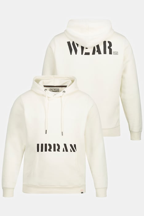 STHUGE Hoodie, Kapuze, Rückenprint, Langarm, bis 8 XL