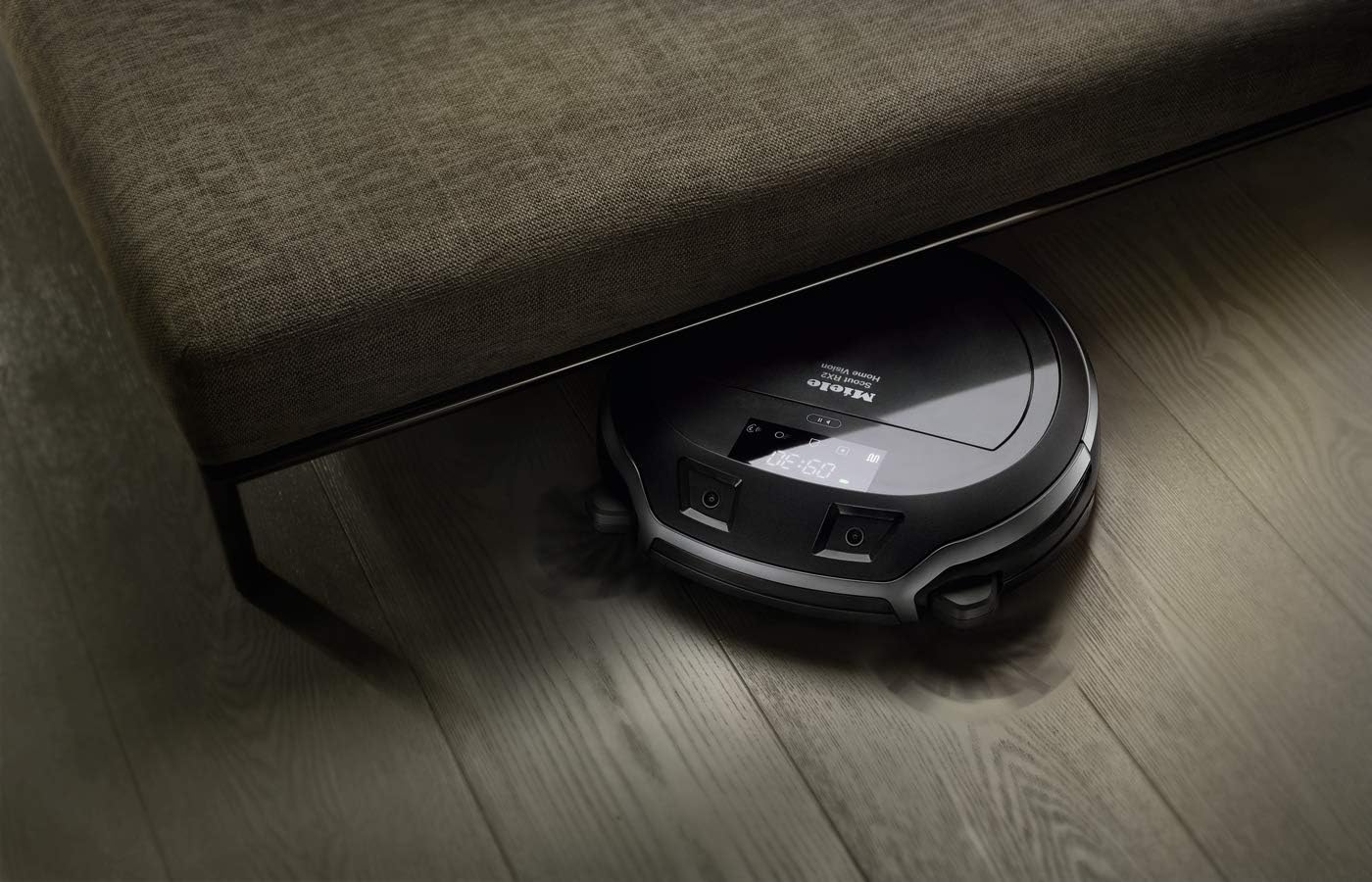 Miele Scout RX2 Home Vision Staubsauger Roboter / intelligente 3D Navigation / 4-stufiges Reinigungssystem / Live-Bildübertragung / mobile Steuerung / bis zu 120 min Akkulaufzeit / Graphitgrau