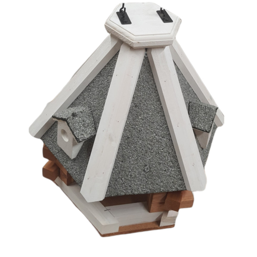 Mangeoire chalet à suspendre ø 36 cm pour oiseaux