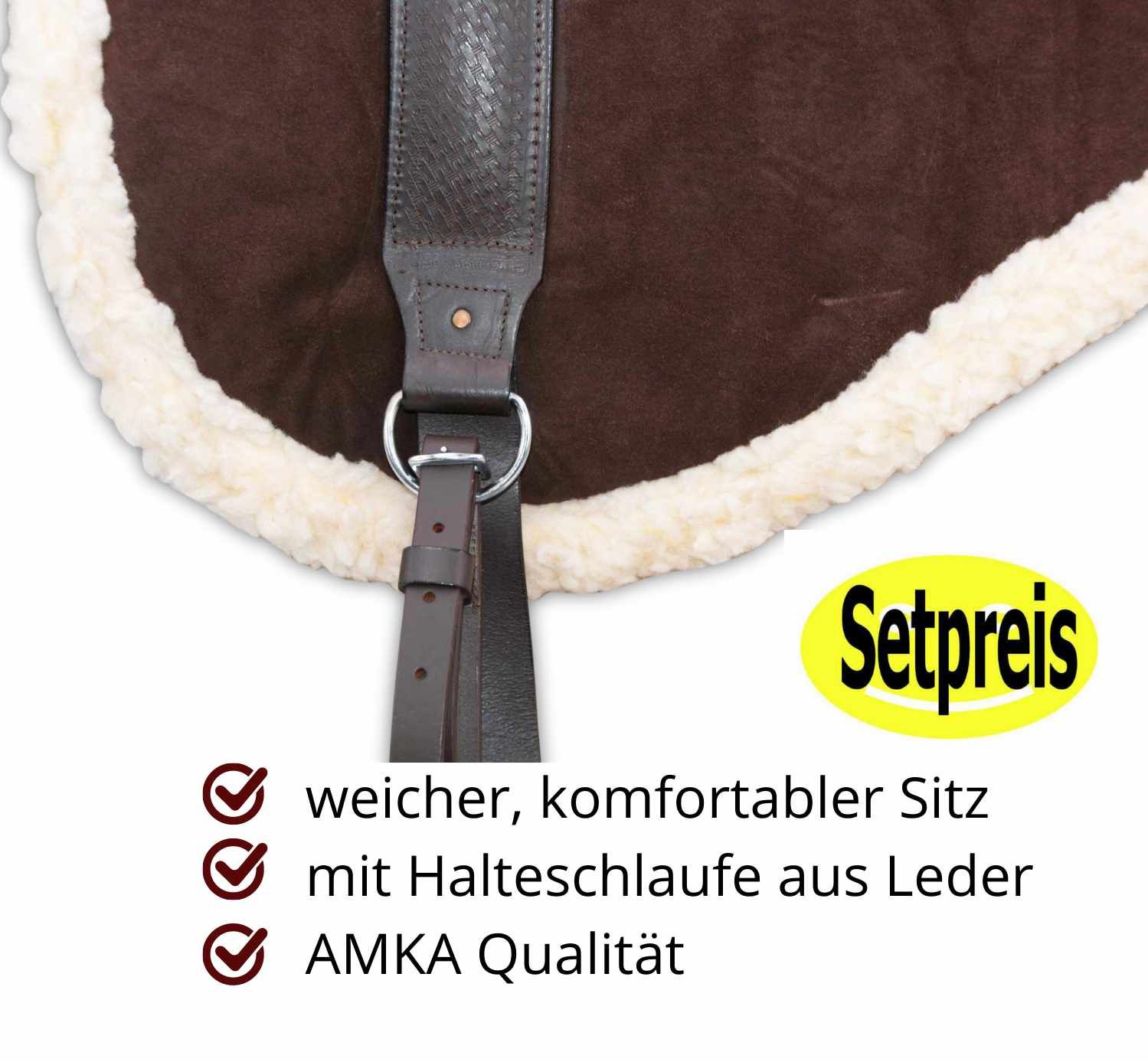 AMKA Leder Bareback Pad
