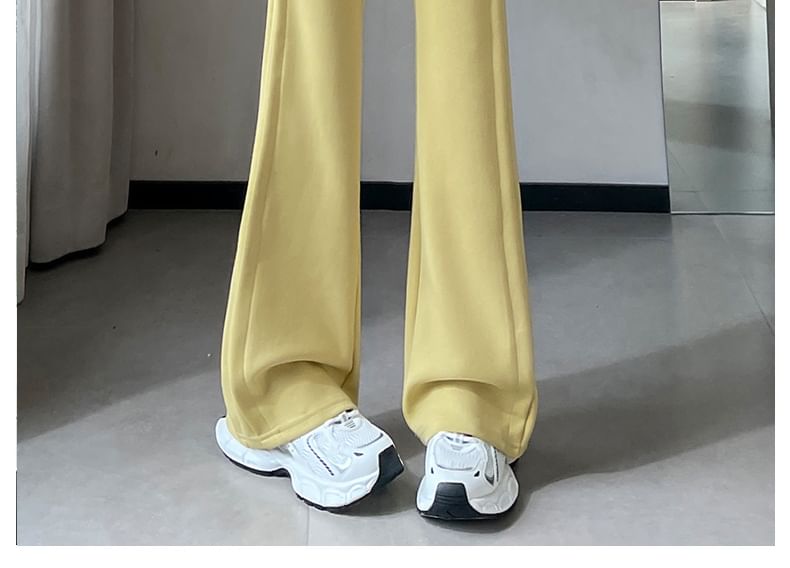 Tel tot 10 - Effen wijd uitlopende broek met trekkoord in de taille (verschillende ontwerpen)