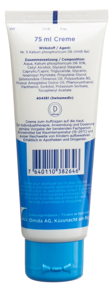 Omida Nr5 Kalium phosphoricum 6 D<br>75 ml, Tube, Creme