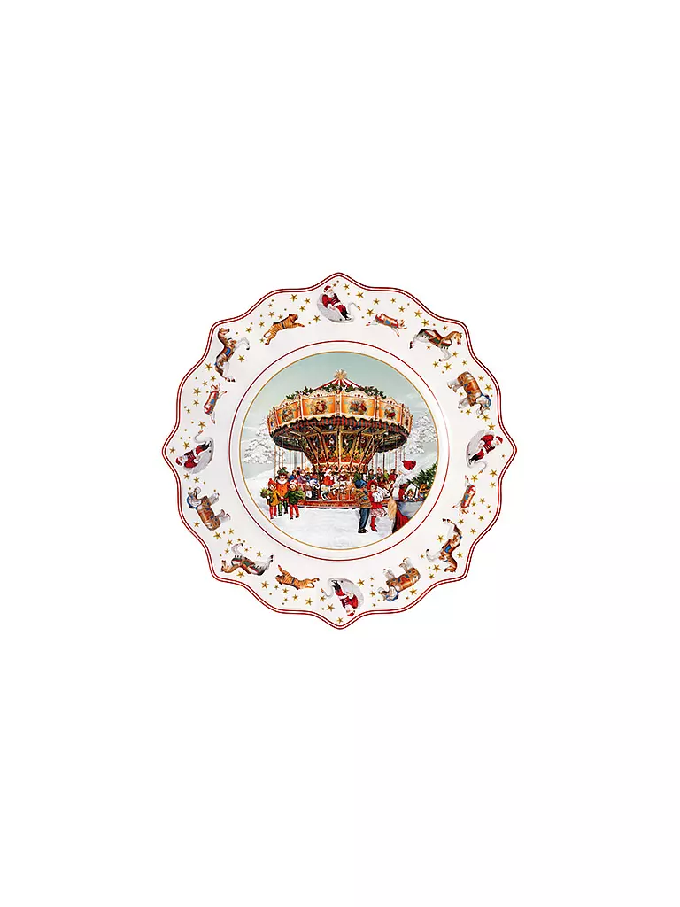 VILLEROY & BOCH Jahresteller 2024 24cm ANUAL CHRISTMAS EDITION  bunt