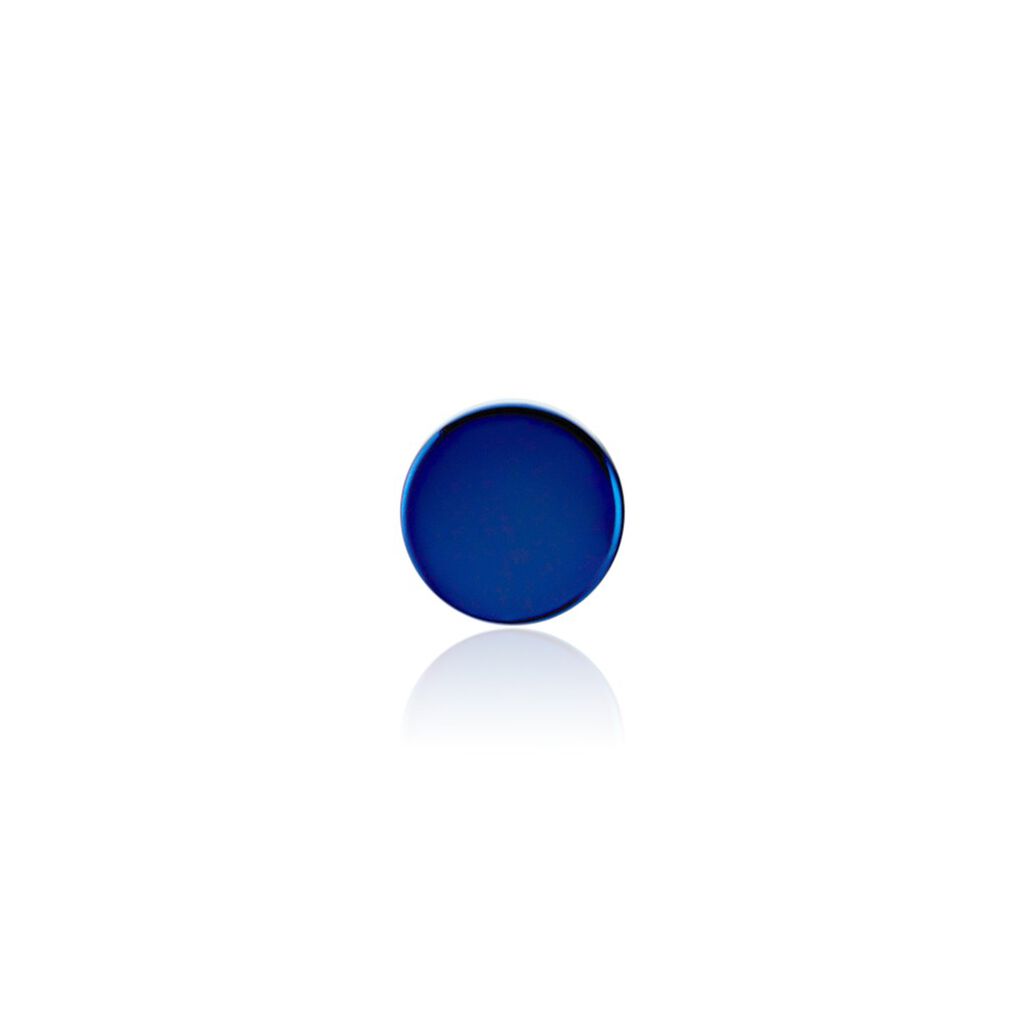 Boucle D'oreille Puce Unitaire Acier Bleu Tuan