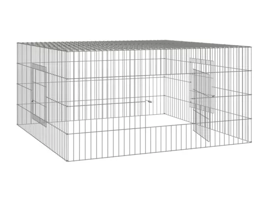 Cage à lapin 110x110x55 cm Fer galvanisé