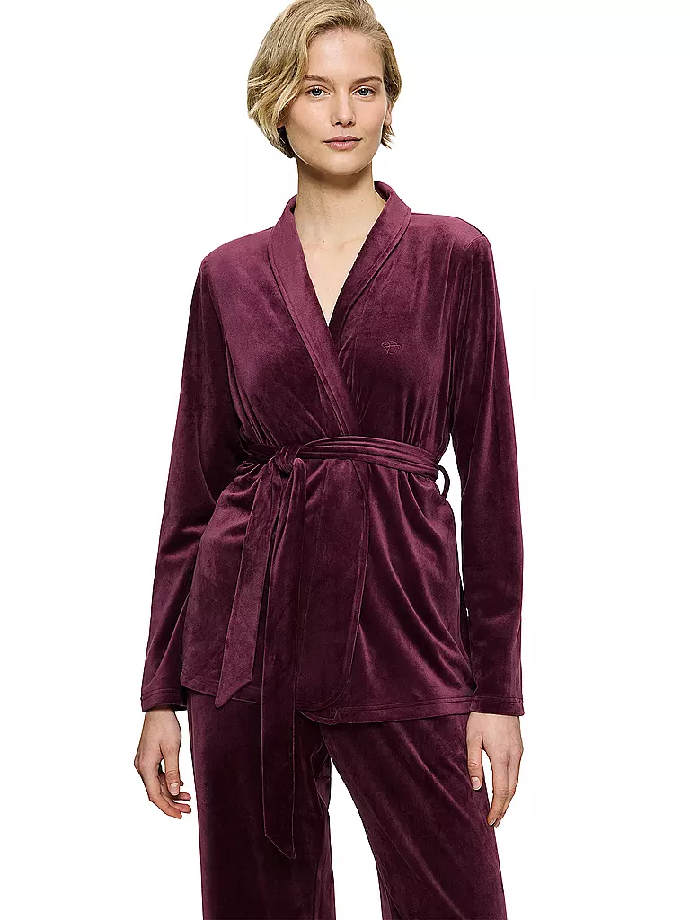 TRIUMPH Loungewear Jacke dunkelrot